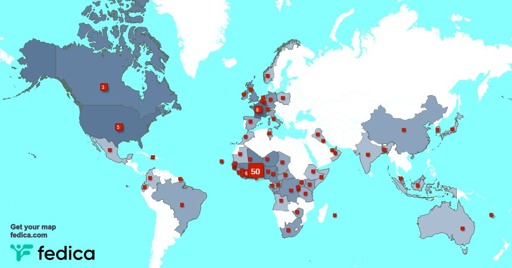 Merci beaucoup à mes 12 nouveaux abonnés qui vivent en: Malaisie, et plus la semaine dernière. fedica.com/!MAWUVIB