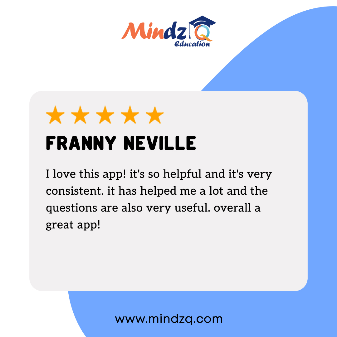 MindzQEducation's tweet image. Consistent, helpful, and loaded with practice! Franny shares why MindzQ’s SAT AI tool stands out.
.
.
Ready for your practice?
Check Out Now: mindzq.com/sat-test-prep-…
.
.
#satprep #satprepclass #satprepcourse #SATPreparation #satpreparation #AISAT #aisat #DigitalSAT