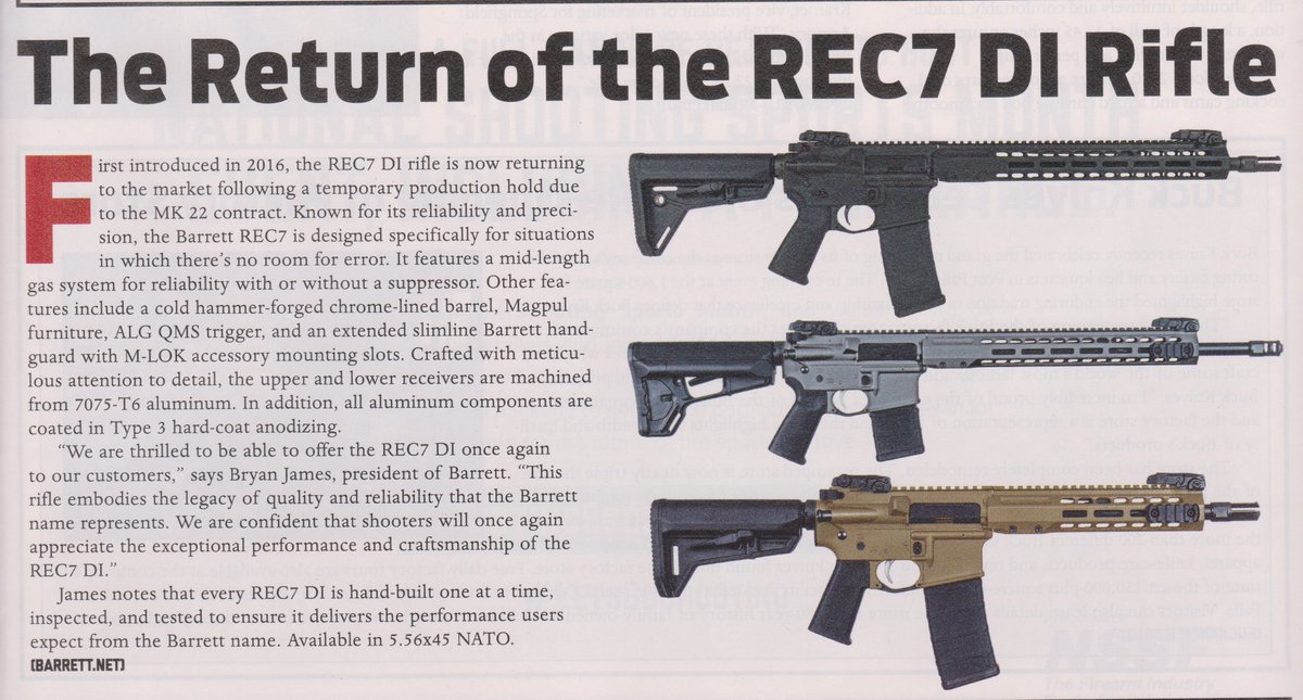 estradaarmory's tweet photo. I'm glad @BarrettRifles brought back the REC7, it's on the short list!
.
#Barrett #barrettfirearms #barrettrec7 #rec7 #ar15 #ar14 #blackriflesmatter #556 #556mm #meow #sendit #USA #freedom #2a #proud #americanpride #America #letsgo #lfg #wethepeople #donttreadonme https://t.co/rdmOU9eHfv
