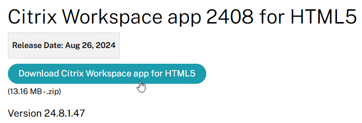 Download Citrix Workspace app 2408 for HTML5 citrix.com/downloads/work…