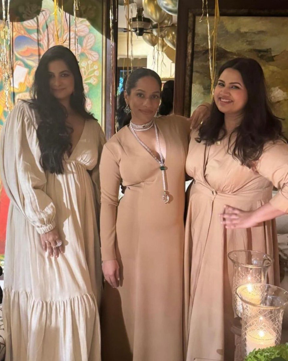 mid_day's tweet image. Celebrating Masaba Gupta’s baby shower with joy, laughter, and love—beautiful moments of happiness and elegance shared with family and friends!

#neenagupta #masabagupta #babyshower #bollywood #bollywoodbuzz #celebritylife #entertainment