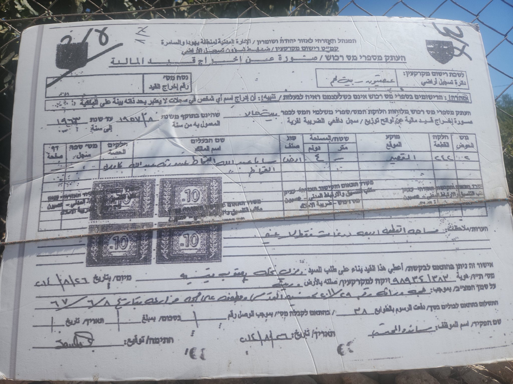 Ownership document