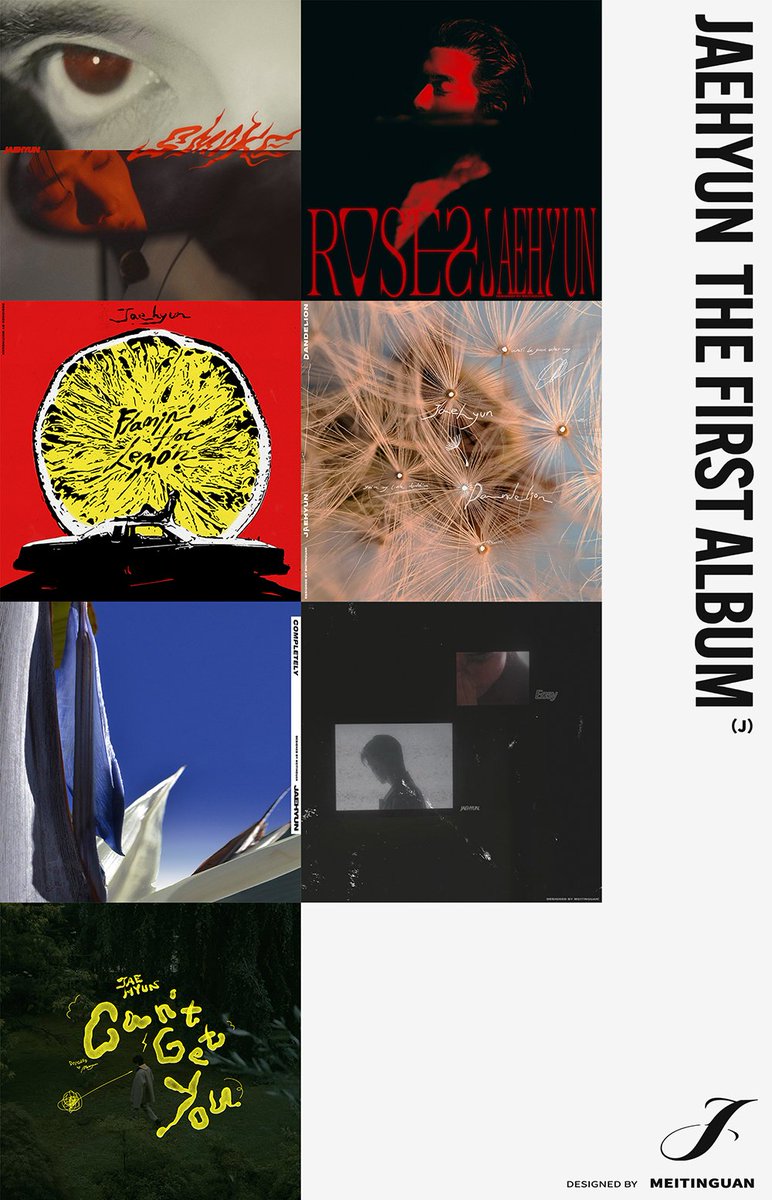 MEITINGUAN's tweet photo. JAEHYUN [ J - The 1st Album ]

Smoke / Roses Flamin' Hot Lemon / Dandelion / Completely Easy / Can't Get You ​​​

#JAEHYUN #JAEHYUN_Smoke #JAEHYUN_J 
#NCT #NCT127 #design https://t.co/4iwJ8DDP2A