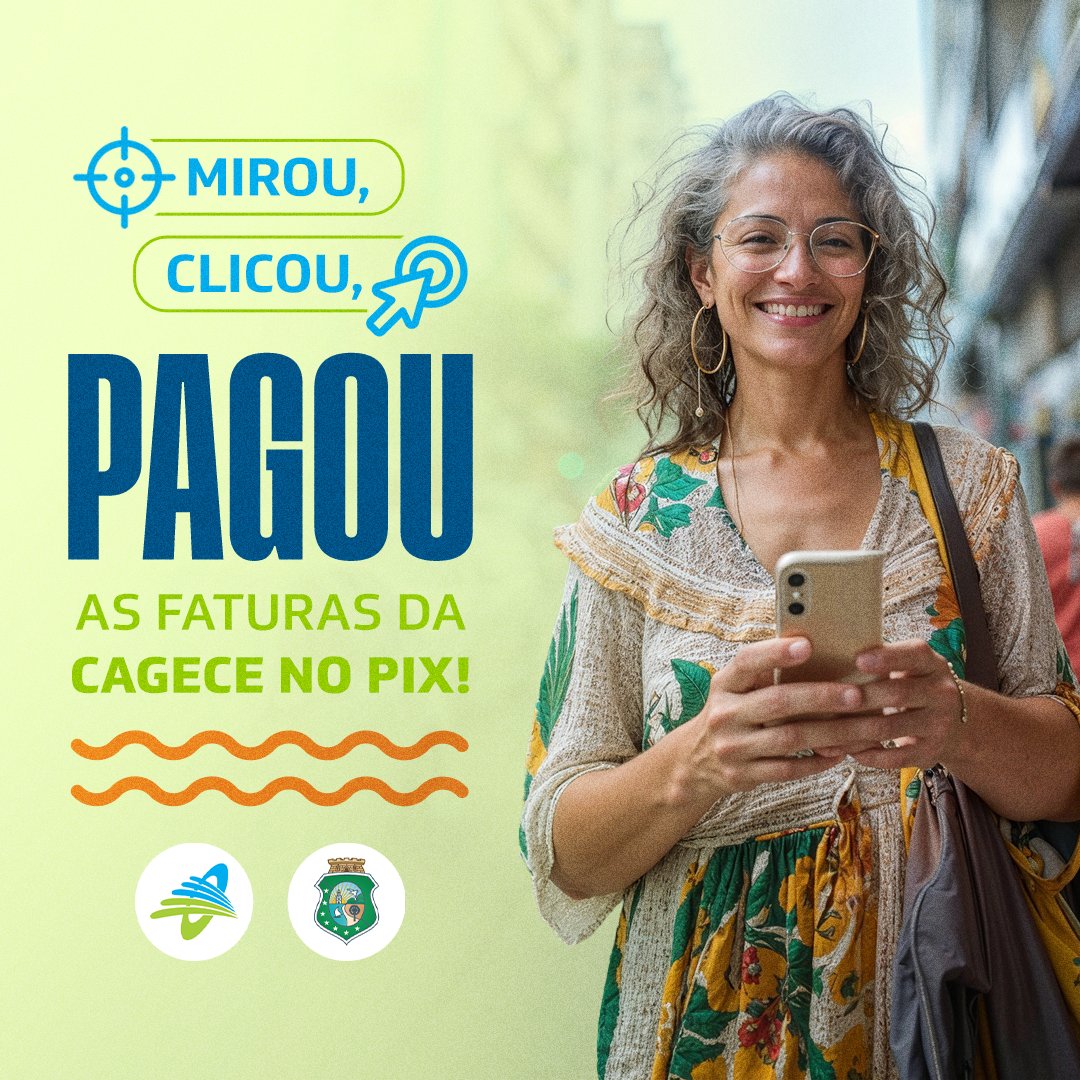 É facilidade, praticidade, conforto e rapidez. 👏

#cageceoficial #pix #faturadeagua