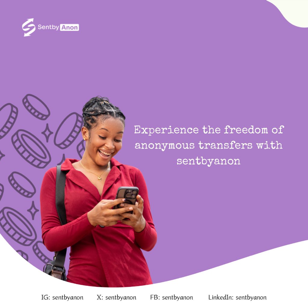 sentbyanon's tweet photo. Experience the freedom of anonymous transfers! Send money to your friends, family, or even your crush—without revealing your identity. Who will you surprise today? 

#AnonymousTransfers #FreedomToGive #transfer https://t.co/vYHOL5Vtt2