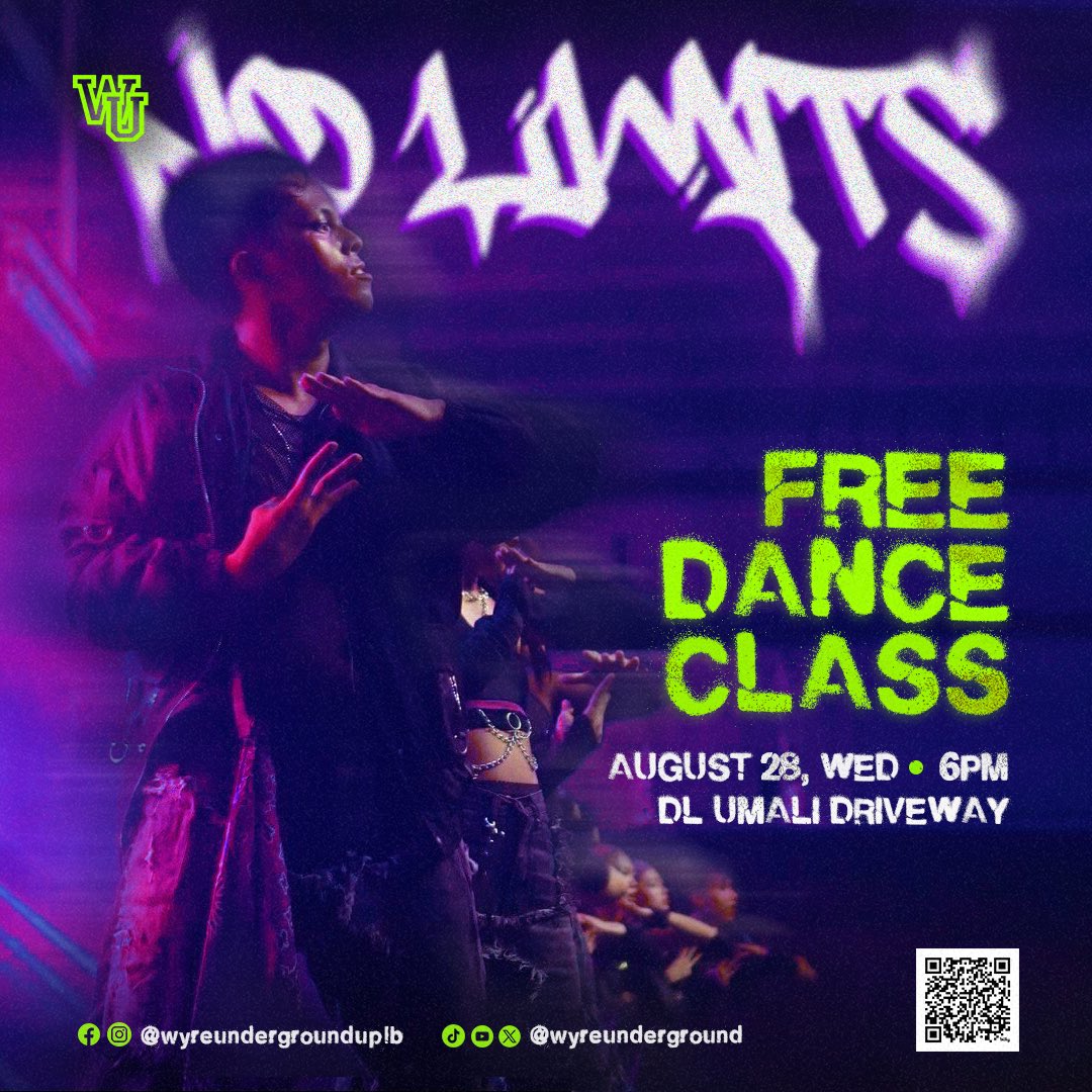 WyreUnderground's tweet photo. BREAK LIMITS ⚡

Go bigger and dance crazier 🙌🏻  with Wyre Underground of UPLB!

Never miss the chance to rock your moves in our ‼️FREE DANCE CLASS‼️ featuring our very own choreographers sharing their Open Style, and Femme flavors! 🥵

Pre-register here:
https://t.co/G0Ewt97fOp https://t.co/U8ercFRj0q