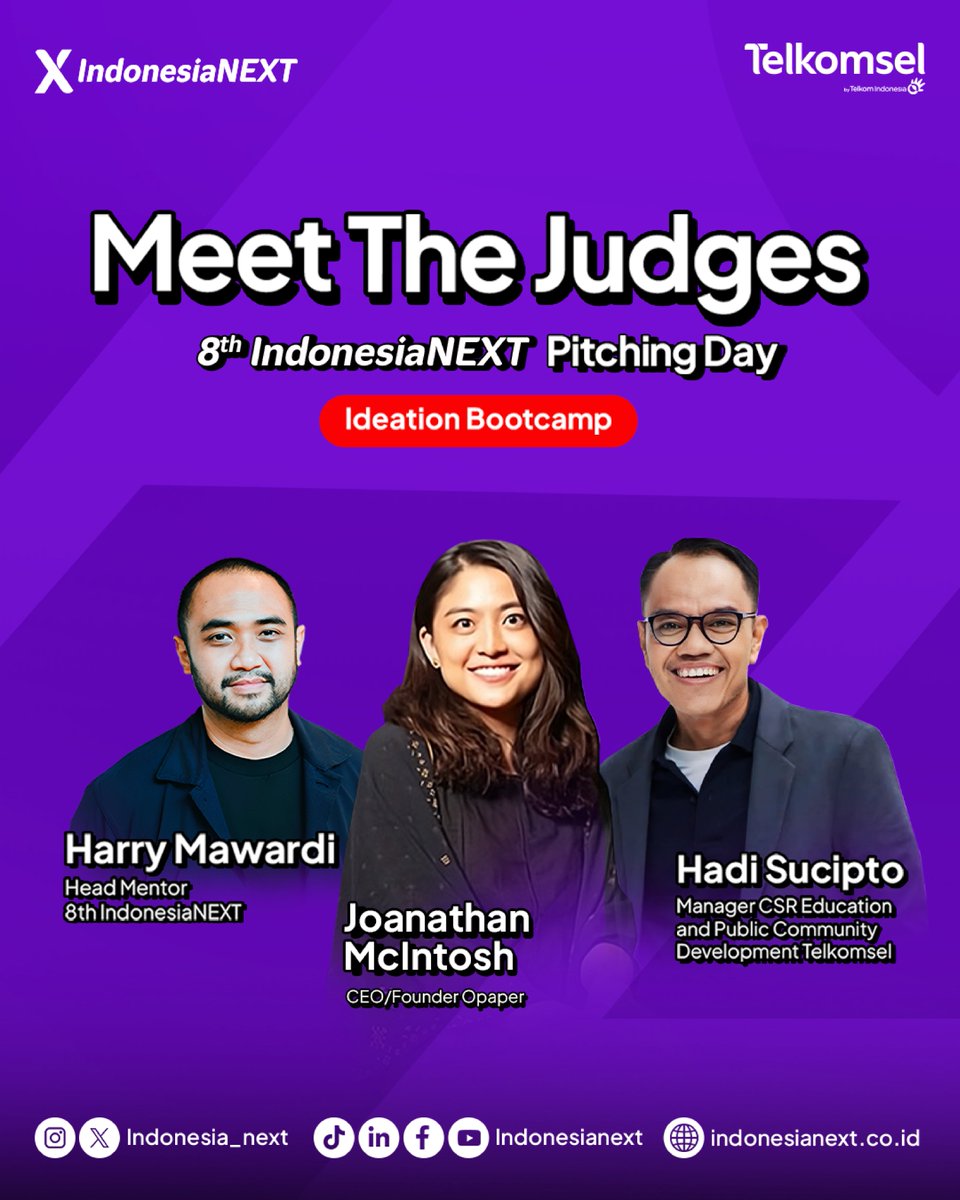 indonesia_next's tweet photo. Hari ke-2, Pitching Day!🤩

NEXT People, ayo saksikan setiap tim yang sudah masuk ke tahap Ideation Bootcamp untuk sharing ide-ide menarik mereka dalam membuat startup. 🙌🏻

Yuk tonton langsung dan dukung tim pilihan kamu di Youtube dan Maxstream, NEXT People!🔥 https://t.co/s7vbMnUO4A