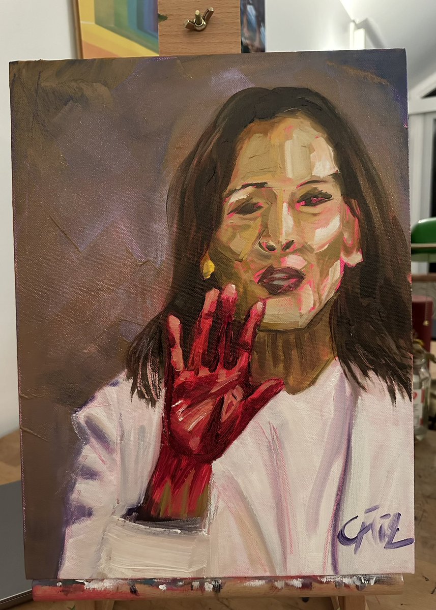 "I'm Speaking"

Oil on canvas.