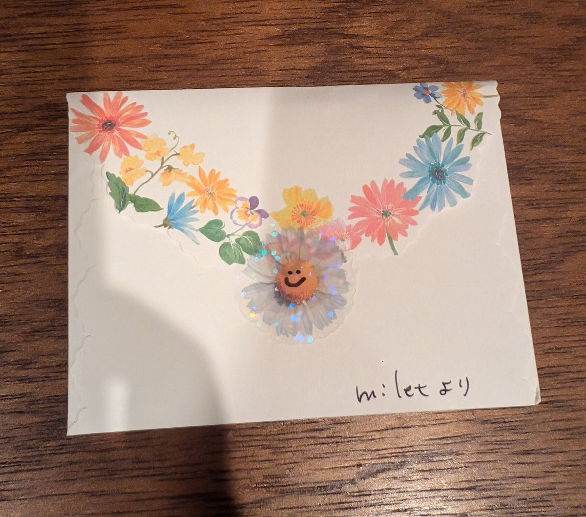 yasuko_sma's tweet photo. miletさんから嬉しい頂き物…‼️
嬉しい優しい素敵😆😆😆

同じ事務所🫶🏻 https://t.co/7lFdnXHuOg
