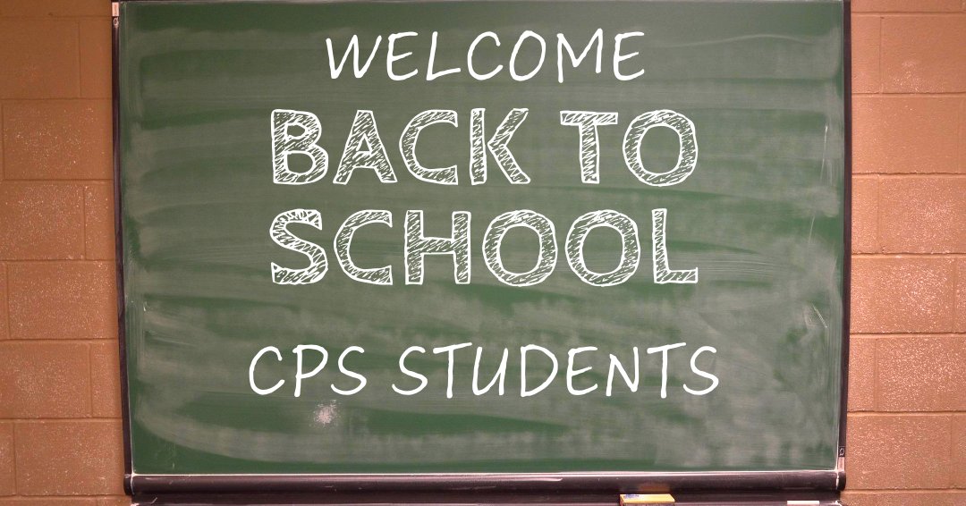 ChicagoOEMC's tweet photo. Happy first day back to class to all CPS students today! https://t.co/y0lE8pMg8v