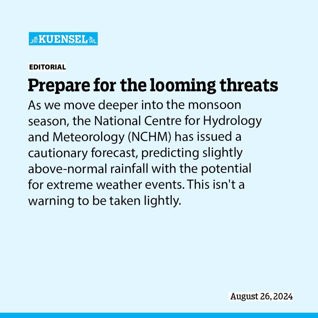TashidelekN's tweet photo. Are rural folks and farmers informed of the looming monsoon threat? https://t.co/NatPVqIaBT