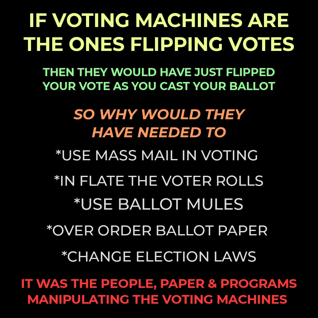 ArtChicken4's tweet image. And the "voting machines " didn't do that.... it was People 
#JovanHuttonPulitzer #PeoplePaperAndPrograms