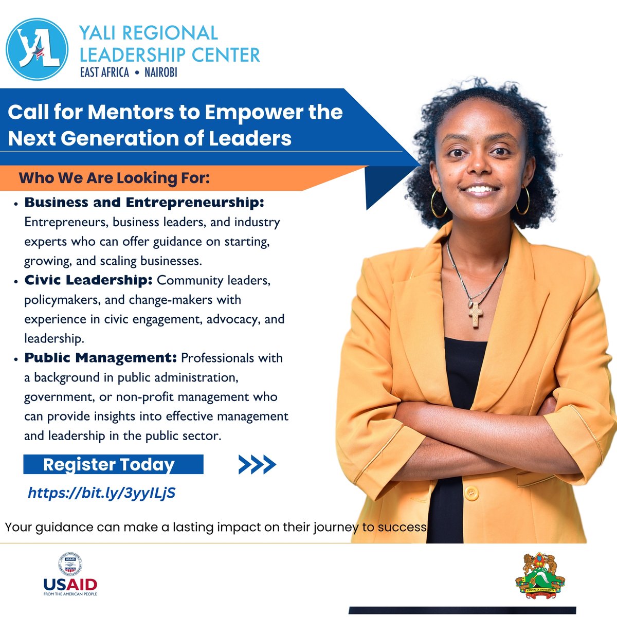 rlceastafrica's tweet photo. Call for Mentors: Empower Future Leaders!

Join us in shaping the next generation of leaders in Business, Civic Leadership, &amp; Public Management. Share your expertise, network, and guidance.

Make a difference today!
Apply here: https://t.co/XRtubEK8Op
#Mentorship #Leadership https://t.co/r9gpJFTNLG