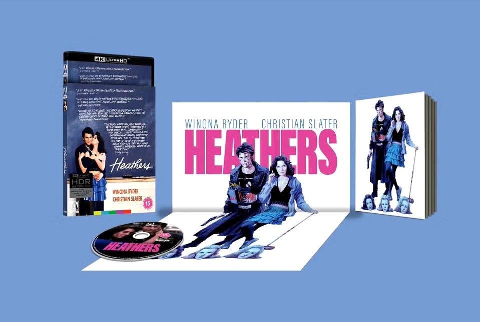 HEATHERS is out now on 4K UHD &amp; Blu-ray from Arrow Video. <a href="/ArrowFilmsVideo/">Arrow Video</a> 

To celebrate I have one set to #giveaway

To enter this #competition just follow <a href="/markandmepod/">Mark and Me Podcast</a> and retweet 

Good luck all. #prize #win