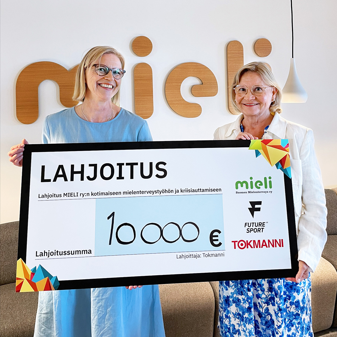 💚Kiitos, kun autoitte meitä tukemaan kotimaista #mielenterveystyö'tä ja kriisiauttamista!💚

Lahjoitimme Future TT Sport -tuotteidemme myynneistä 10 000 € ja keräsimme Mielinauhoja myymällä lähes 40 000 € lisää rahaa mielen hyvinvoinnin edistämiseen Suomessa.🤝

#Tokmanni

1/3