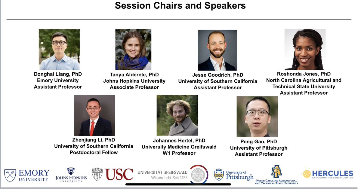 Super excited to start the first day of #ISEE2024 and chair the symposium on #MultiOmics applications in #Precision #EnvironmentalHealth with <a href="/tanya_alderete/">Tanya L. Alderete💥</a>. We have an amazing line up of speakers and we look forward to seeing you at 14:45 pm at San Cristobal B! <a href="/EmoryHERCULES/">HERCULES</a>