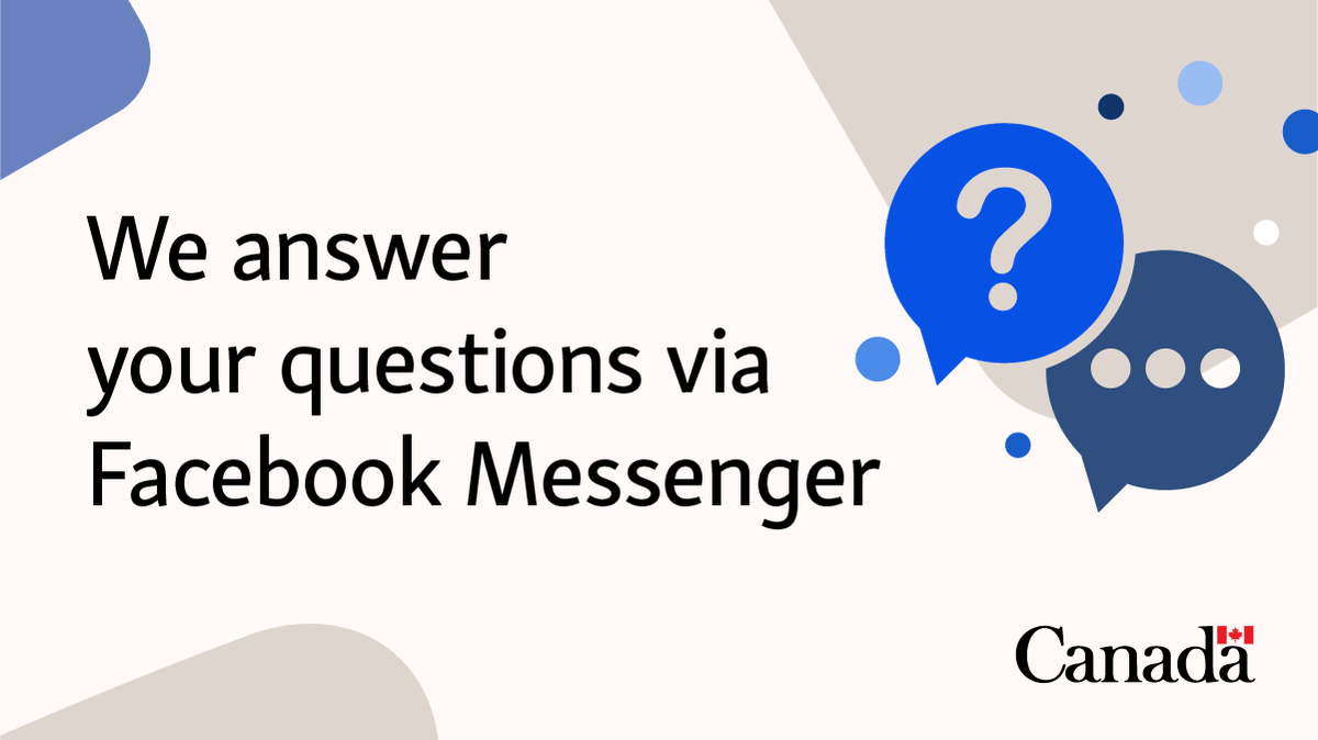 CitImmCanada's tweet photo. Did you know? You can ask us general questions directly via Facebook Messenger from 9:00 am Monday to 5:00 pm Friday (ET): https://t.co/pBq0FYpige

Please do not share any personal information with us via our social media platforms, and note that we are unable to respond to questions about specific cases or ongoing applications.