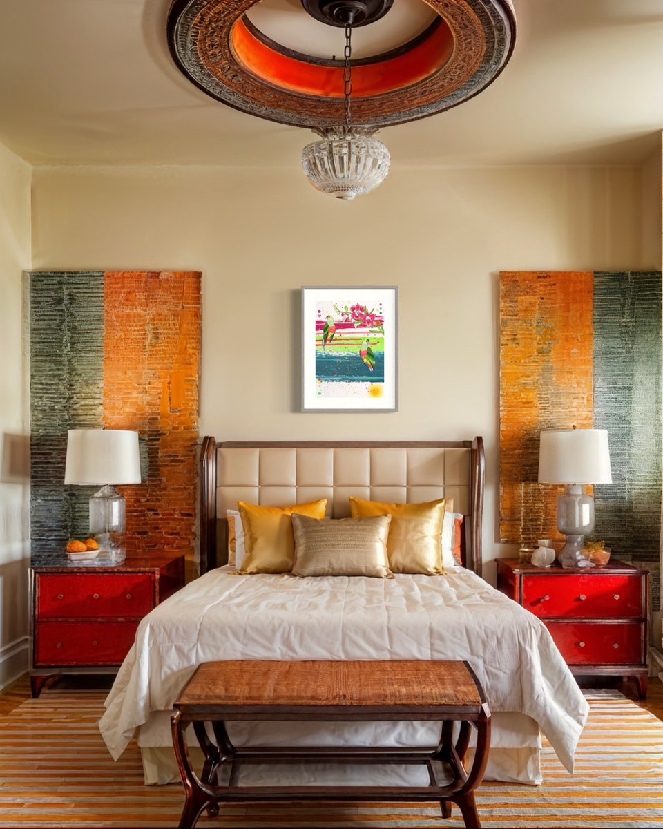 Art director <a href="/yohanbigthings/">Yohan | Arkpian</a> suggests matching   
Sarah Beetson’s <a href="/sarahbeetson/">Sarah Beetson</a>
100 Limited special edition "𝑹𝒐𝒔𝒆 𝑪𝒓𝒐𝒘𝒏𝒆𝒅 𝑶𝒓𝒄𝒉𝒊𝒅" artwork with your Bedroom deco.    
Detail info jnjohn.com/sarahbeetson  
Coming soon <a href="/Aptos/">Aptos</a> 
#getart #sarahbeetson