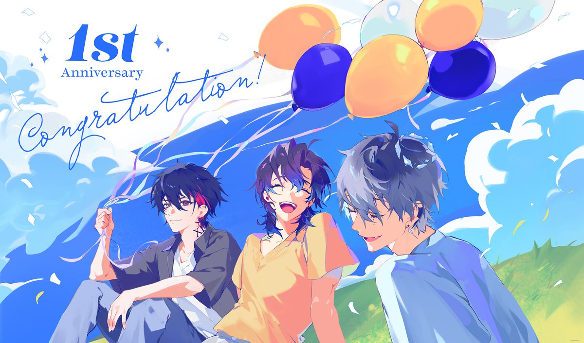 1주년 축하합니다🥰🎉🎉!! 
#7Kuhn_art #ChanXD_art #syul_art #Arcion_art