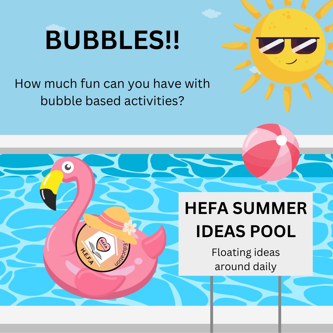 Very simple idea, but there are lots of directions you can go in!

Here's 1 idea...
Cut the bottom off a bottle, put a sock over, dip in washing up liquid &amp; water, blow through the top of the bottle to create bubble snakes!

#teamhefauk #summerholidays #bubbles #bankholiday