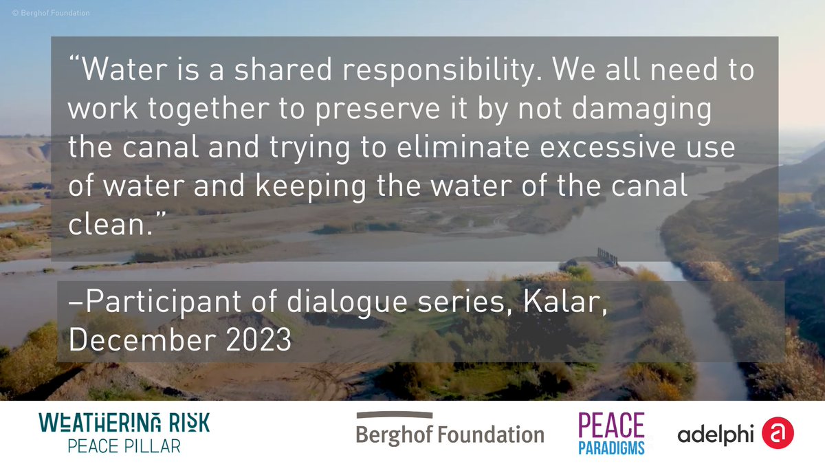 In Iraq, the #WeatheringRisk #PeacePillar is addressing disputes over water resources through locally led dialogues. As a result, villagers agreed on a new water-sharing agreement and two new wells were built, benefiting nearly 100 families.

🔎 adelph.it/Impact1