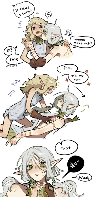 It took me a long time to draw nsfw mostly bc I'm lazy 😔,so I drew this for fun while waiting for the hormones to dry 