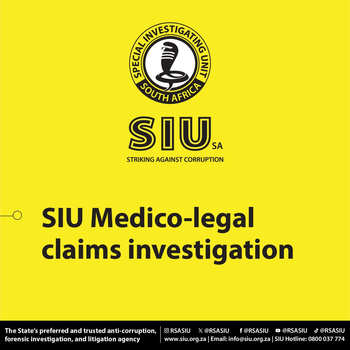 Special Investigating Unit (SIU) tweet media