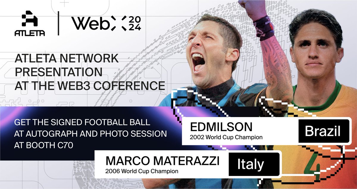 🚀 Join Us at WEBX 2024!

🌟 On August 28-29th, catch us as Gold Sponsors at the Prince Park Tower in Tokyo.

📢 Our Director of Blockchain and Web3, <a href="/AndreyDidovskiy/">Andrey Didovskiy</a>, will take the pitch stage on August 28th at 10:45 to reveal the exciting progress of the Atleta Network, share