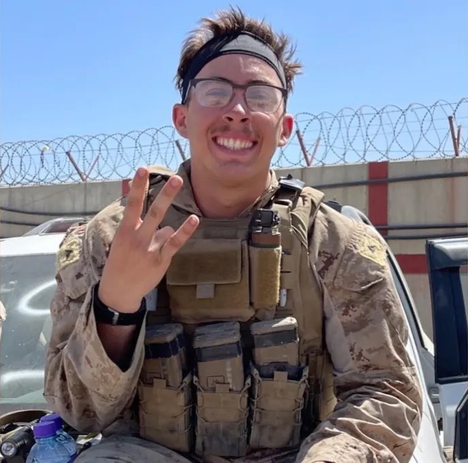 MrZendejas's tweet photo. Today, we remember @LOHS_Grizzlies alumnus USMC LCPL Dylan R. Merola, who was lost during the Afghanistan withdrawal at HKIA. On this 3rd anniversary, we remember his ๐บ๐ธโญ๏ธ ๐บ๐ธ family and friends. You remain in my prayers. ๐ #Saytheirnames #Rememberthe13 #Freedom13 https://t.co/96YxBlma77