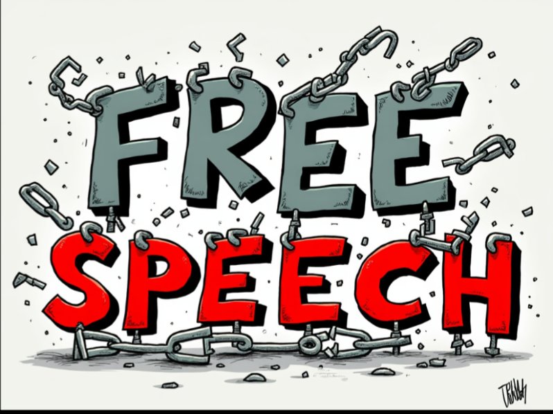 Free speech is the cornerstone of democracy, yet it's increasingly under siege

In an age where information wars are fought daily, the right to express oneself freely is both a shield against tyranny and a sword for truth. However, this right faces modern challenges:

Digital