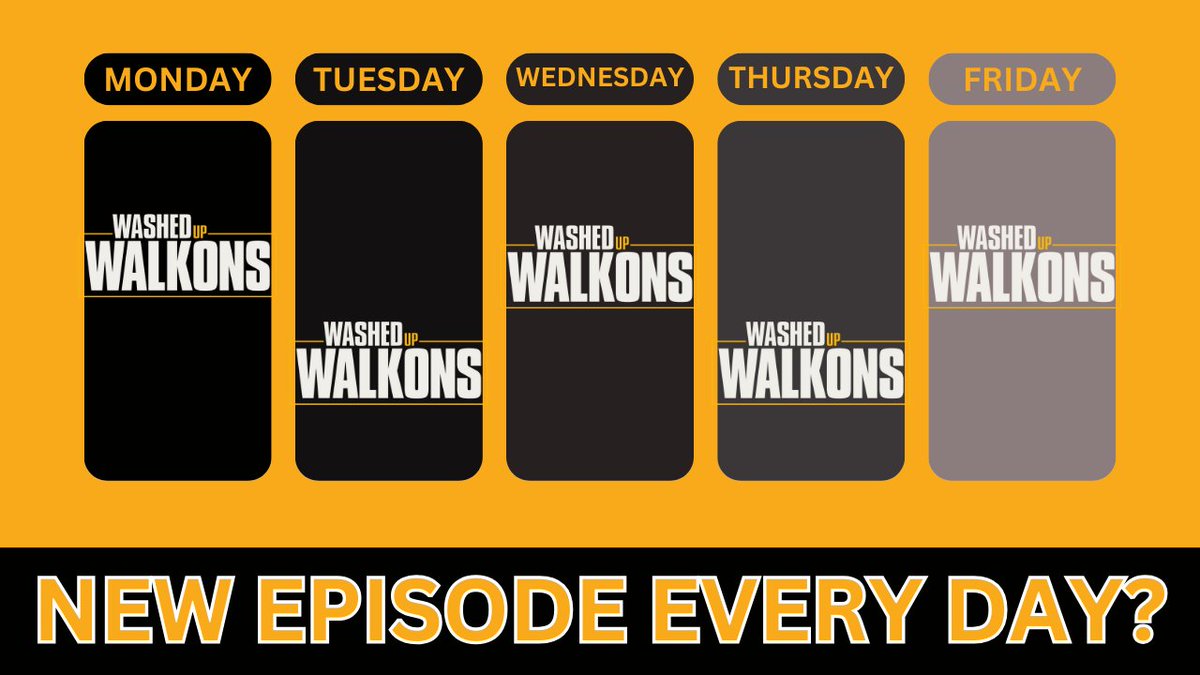 WashedUpWalkons's tweet photo. Season Rundown episode dropped today!

Everything you can expect this week and beyond this football season from the Walkons-

-Backpocket Event on Friday
-2 Brand New Weekly Shows
-Patreon Legends Helping Kids

Listen Here⏬
🍎https://t.co/hu65MTeDVc
🟢https://t.co/umw0T2f3a8
📺https://t.co/JhSM4xZgfm