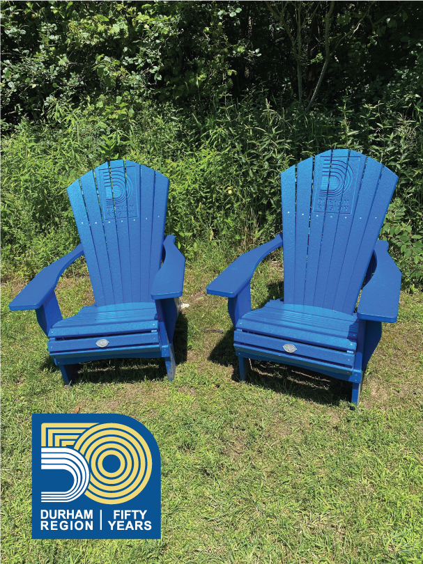 RegionofDurham's tweet photo. Looking for a fun family adventure before school begins? As part of #DurhamRegionโs 50th anniversary, two Muskoka chairs have been placed in each municipality.
Find the location closest to you or hit the road and explore the region: https://t.co/FY2YBCl5LH. ๐๐ #Durham50 https://t.co/b2Asuon6zT