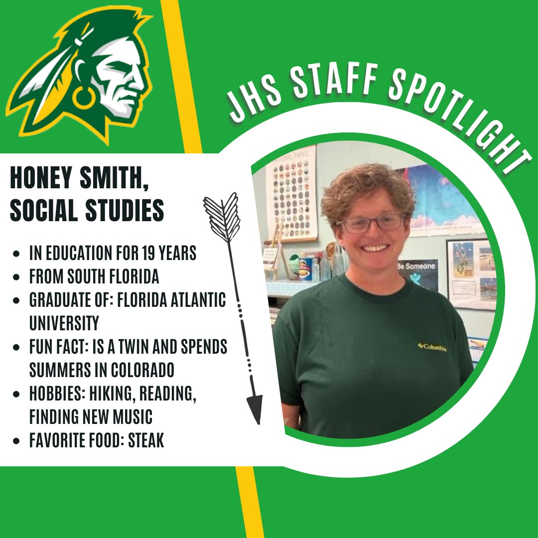 🌟 Meet this week's <a href="/jupiter_high/">Jupiter High School</a> Warrior Spotlights! 🌟

We aim to highlight students and staff weekly to build connections! You might find you have a lot in common with someone else.

Nominate someone via our newsletter form (link in bio). #WarriorSpotlights #OneTribe