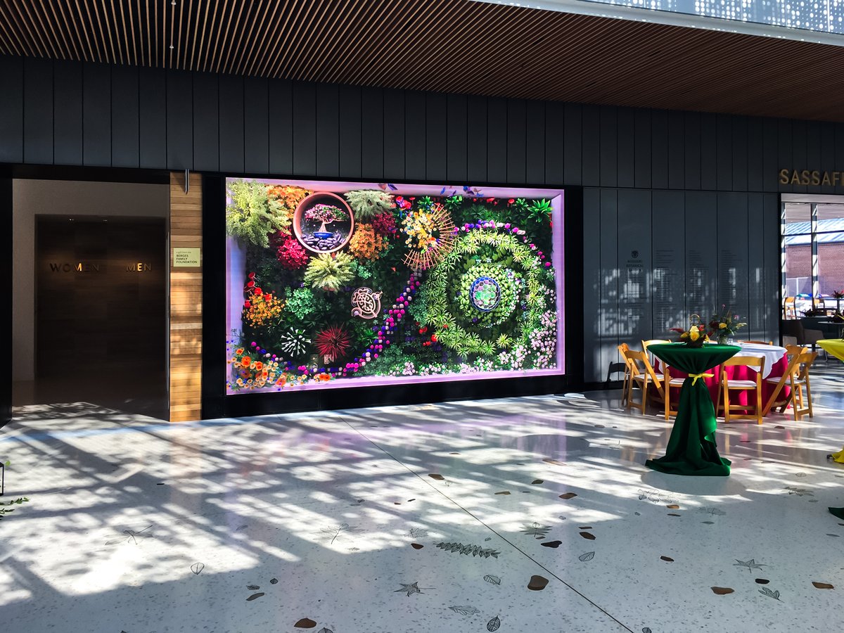 MadSystemsInc's tweet image. Exhibit projects always have unique challenges, and we rise to the occasion! At the Missouri Botanical Garden, we tackled high atrium light with a custom sensor for the video wall, adjusting brightness based on sunlight to boost visibility and extend lifespan.💡 #proav #videowall