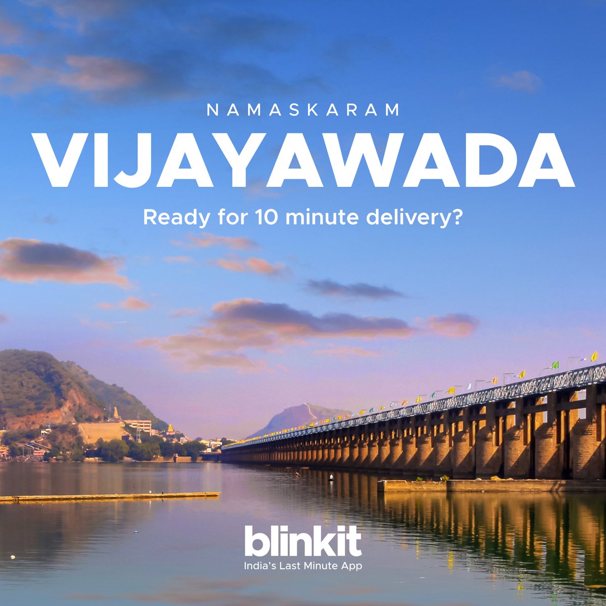We launched Blinkit in Vijayawada yesterday. Our first store is in Currency Nagar which serves nearby areas like Auto Nagar, Ramavarappadu, Prasadampadu, Gurunanak Colony, Veterinary Colony and more!

Happy to work with homegrown brands like Vijaya Milk, Sri Lalitha and more to