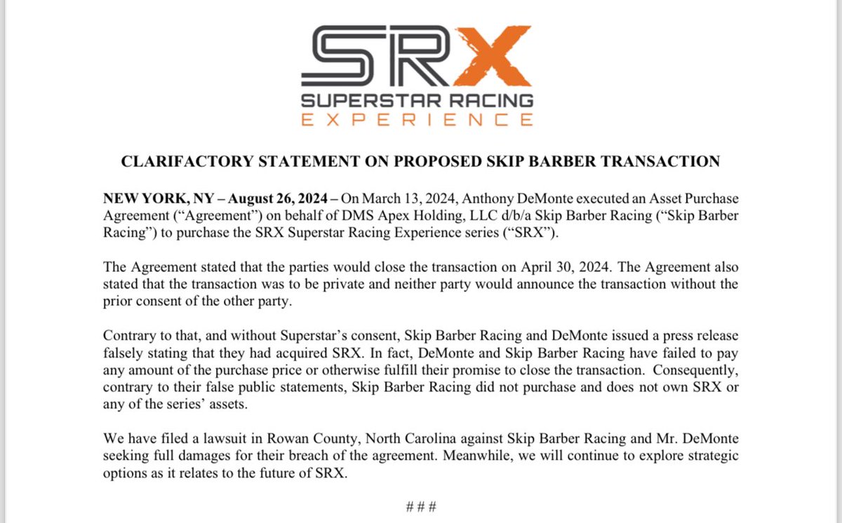 Superstar Racing Experience (@srxracing) on Twitter photo 