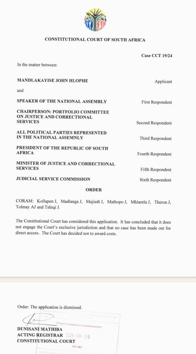 LandNoli's tweet photo. 1. When Dr Hlophe approached the Constitutional Court about his impeachment 

ConCourt denied Dr Hlophe direct access

2. When AfriForum approached the Constitutional Court about Dr Hlophe's impeachment

ConCourt gives AfriForum direct access https://t.co/dxDKQF5Rd4