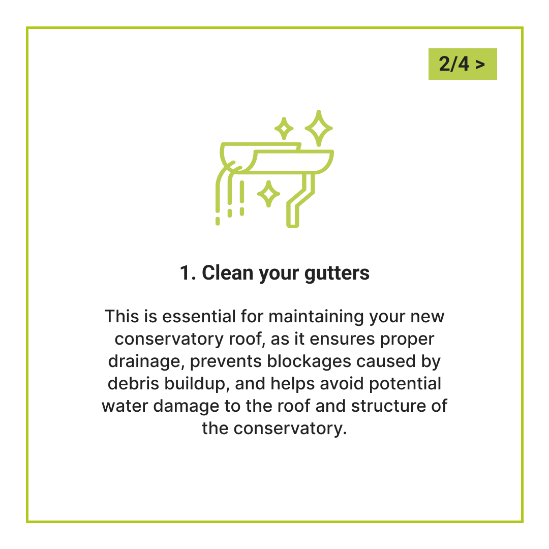 Projects4Roofin's tweet photo. 🏠✨ Keep your conservatory roof in tip-top condition with these top tips!

Swipe left to discover simple yet effective ways to ensure your conservatory remains a beloved part of your home all year round.

#ConservatoryCare #HomeMaintenance #VeluxWindows https://t.co/3USRmGOnGi