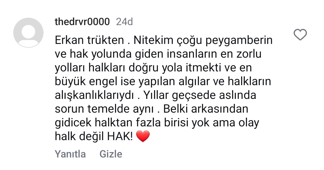 Elhamdülillah güzel insan.
