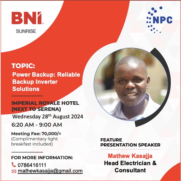 Another set of 'electric' feature presentations is loading for this week at Sunrise, featuring these 2 great men! 
Visit BNI Sunrise! 
Inbox for details on how to get an invite!