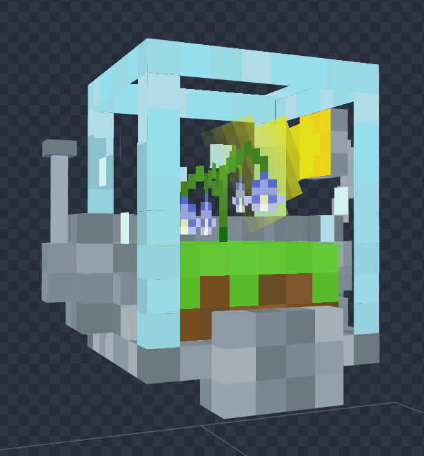 liner5352's tweet photo. I'm making a flower robot and this is his head🪻

#blockbench https://t.co/k9uG6X12Vk