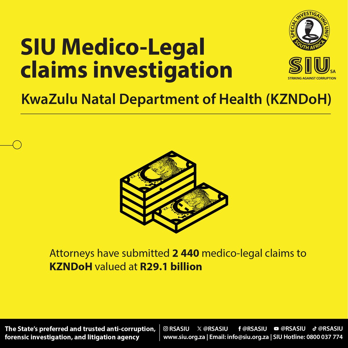 Special Investigating Unit (SIU) tweet media