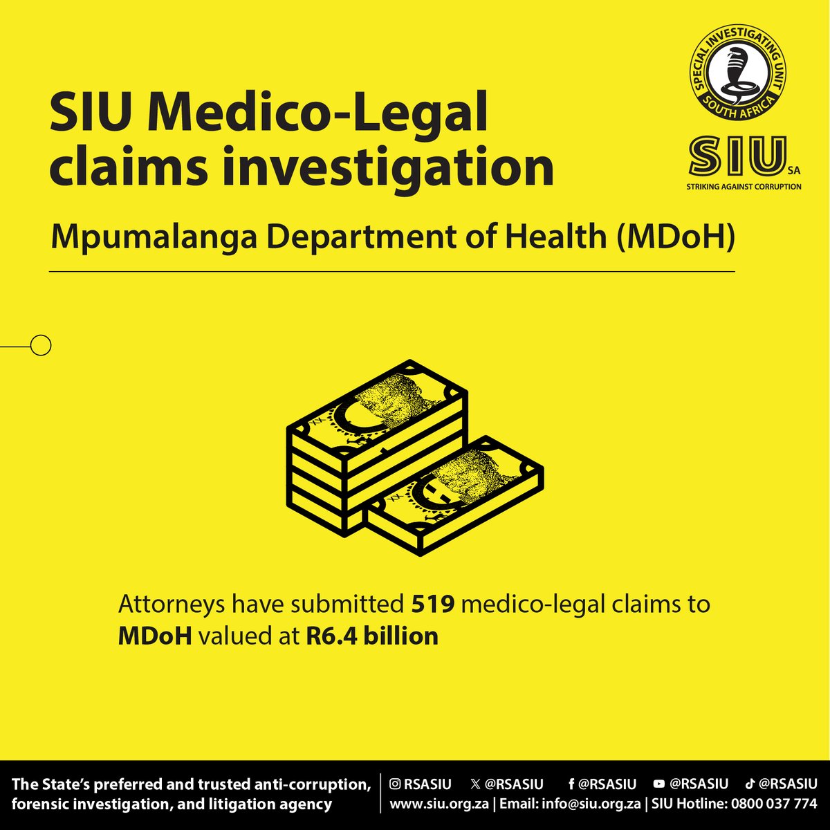 Special Investigating Unit (SIU) tweet media