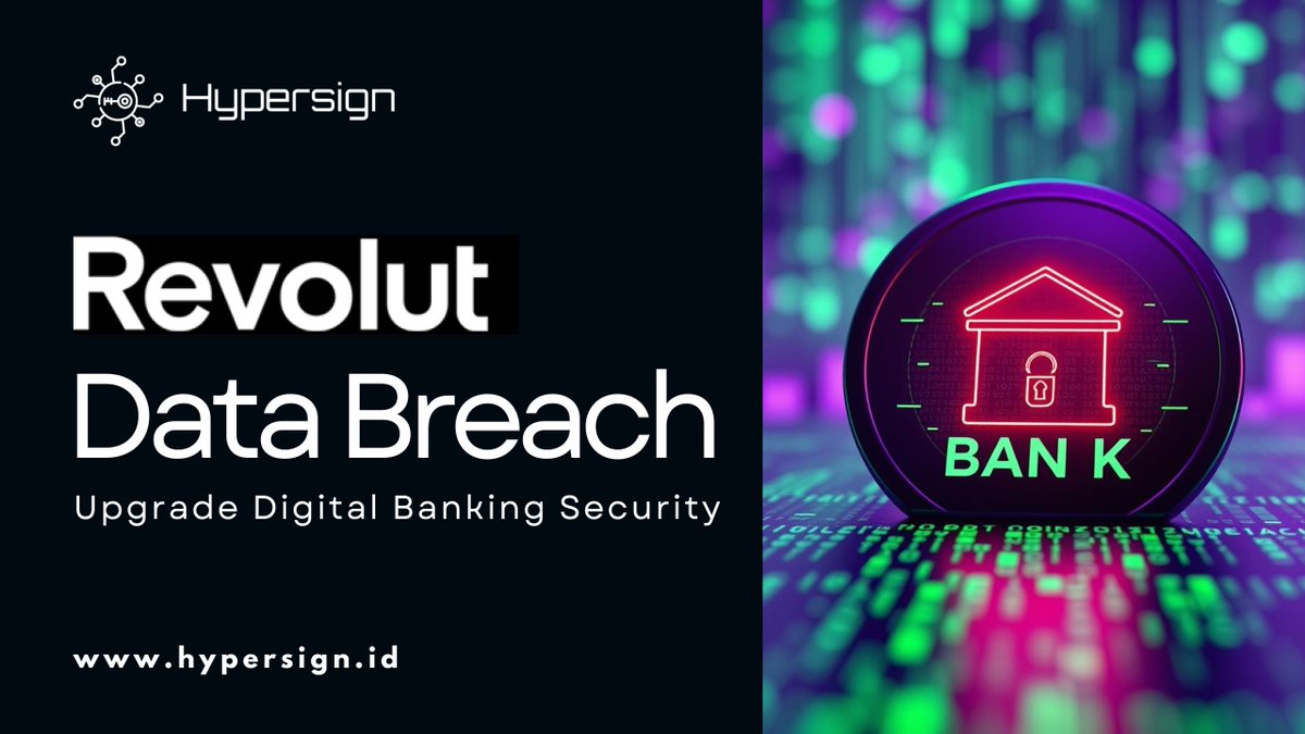 hypersignchain's tweet photo. 🚨 DataBreach Hits @RevolutApp ! 💳

📉 Over 50,000 customers' data was compromised, exposing the need for stronger security in digital banking. Protect your data with #Hypersign’s advanced solutions—#Decentralized IAM, #EncryptedDataVault (EDV), and on-chain #KYC.

👉 Learn more: https://t.co/YJo9SoNoFU