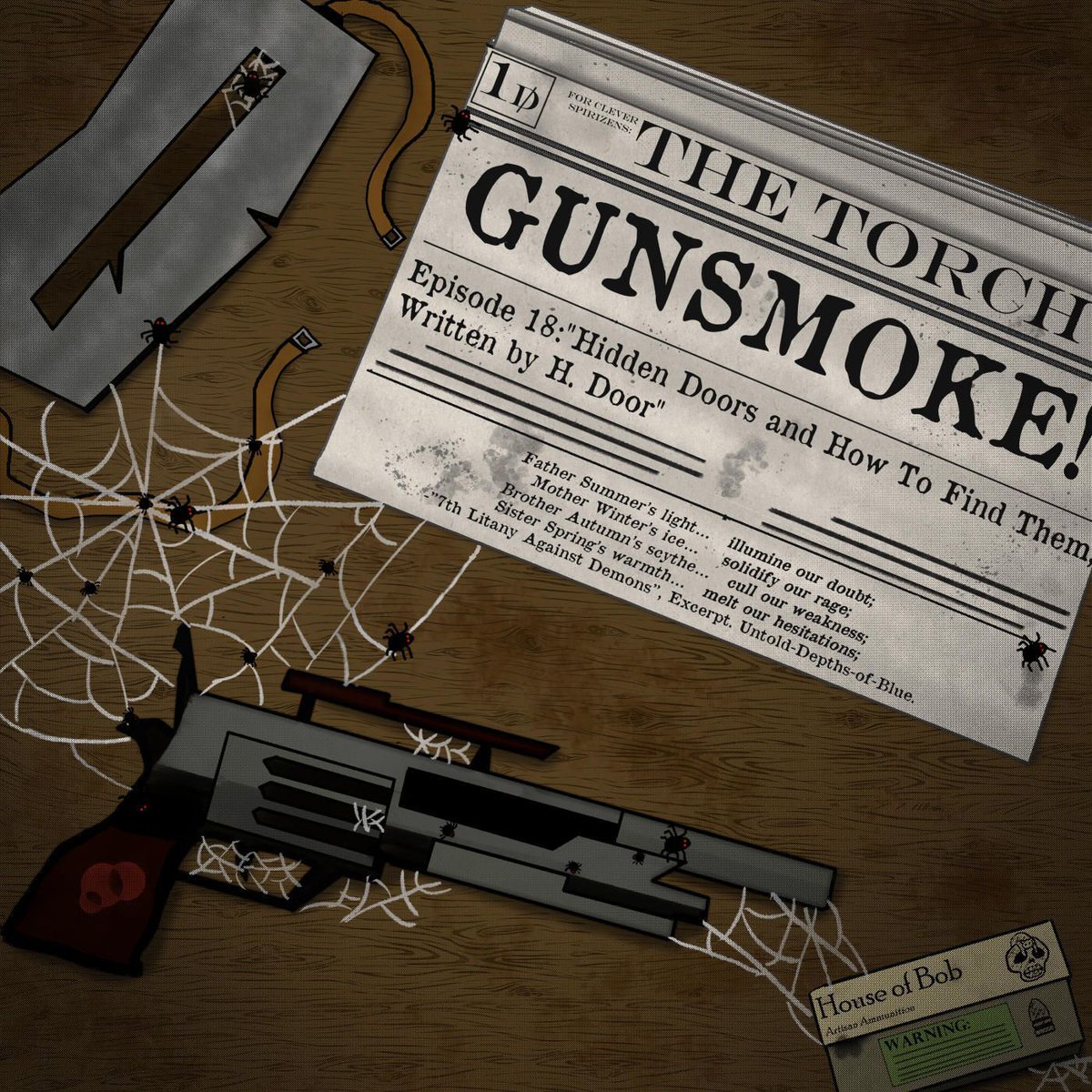 "Hidden Doors and How To Find Them, Written by H. Door" 

Apple Podcasts: podcasts.apple.com/ca/podcast/hou…
Spotify: open.spotify.com/show/0fdO6Kkkm…
Youtube: youtube.com/playlist?list=… 
#SpireRPG #actualplay #ttrpg #TheSpireRPG