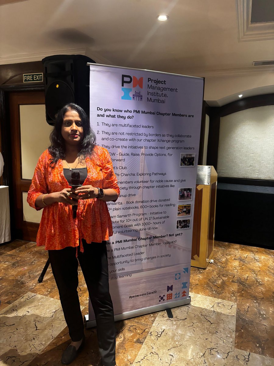 priyaPatra's tweet image. Volunteering isn’t about self-discovery; it’s about immersing yourself in a cause greater than yourself. Had a blast sharing our outreach initiatives at the PMI Mumbai Chapter AGM! #Pmichapterxchange #ProjectManagement #Outreach #Volunteering #TheXchangeEffect #PMInext