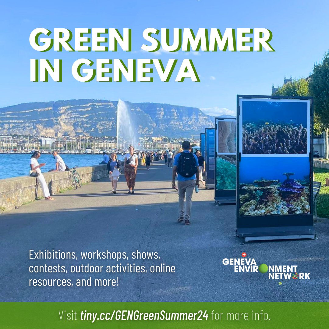 With summer now in its final month, many green activities are still available to enjoy, including:

🧺 FestiTerroir
🪶 #Birdwatching
🚴‍♂️ Fête du Vélo
🌺 Conférences au vert
🟢 &amp; more!

Consult more suggestions to enjoy a #GreenSummer in #GENeva ▶️ tiny.cc/GENGreenSummer…