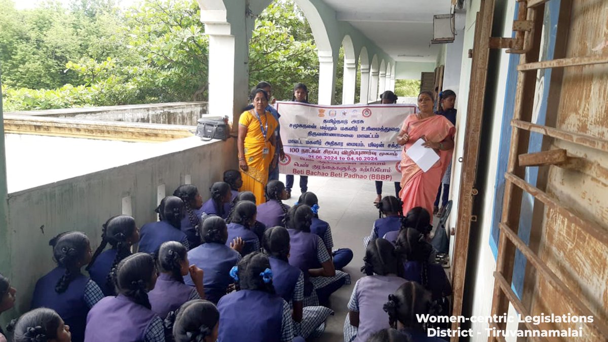 SocialWelfaretn's tweet photo. 100-DAYS AWARENESS PROGRAM
Women-centric legislations week.

Conducted between July 22- July 26 at #Tiruvannamalai #Trichy

#SANKALPNariShakti
#SANKALPMissionShakti https://t.co/eUgv5Jv14X
