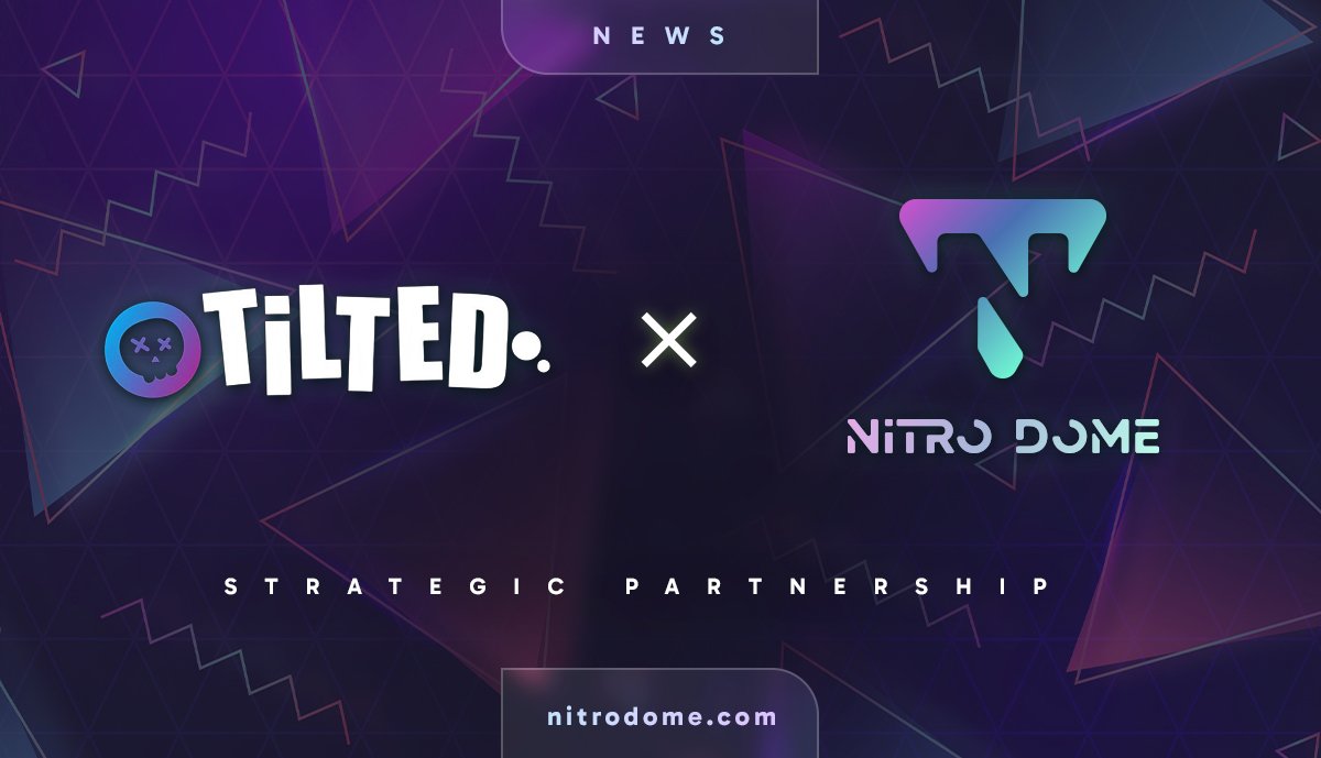 1/4 We are happy to announce NitroDome has now officially partnered with <a href="/tiltedxyz/">Tilted</a>!🎉🤝

Yes that's right, we at NitroDome have now partnered with Tilted, a gamified liquidity pool for game assets which lies on the BNB chain.💥
