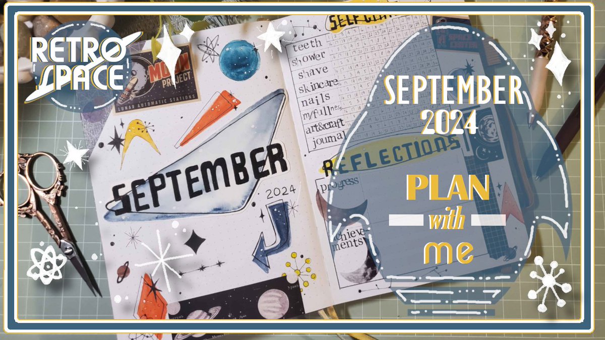 A Retro Space Theme! This was a fun one to do, even though I made so many mistakes! 

Watch Here! ------> youtu.be/Klr8_AmRkaM